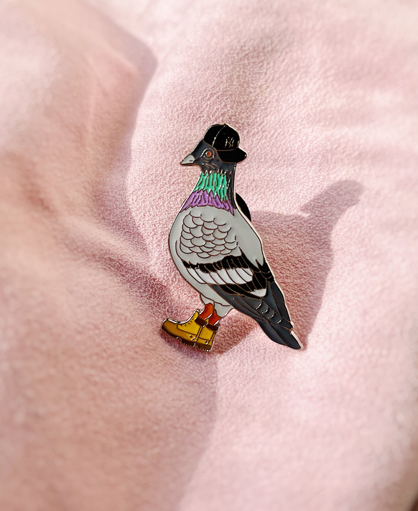 New York Pigeon Enamel Pin