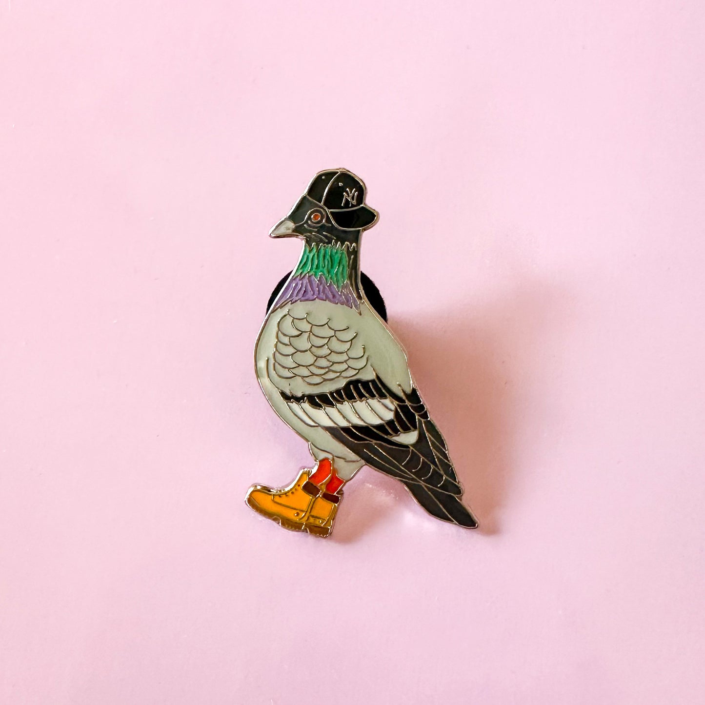 New York Pigeon Enamel Pin