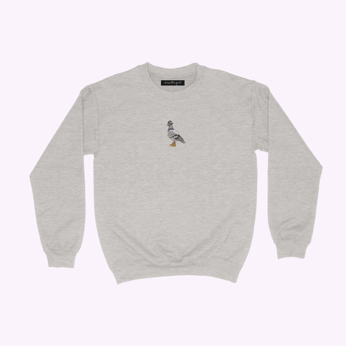 New York Pigeon Embroidered Sweatshirt