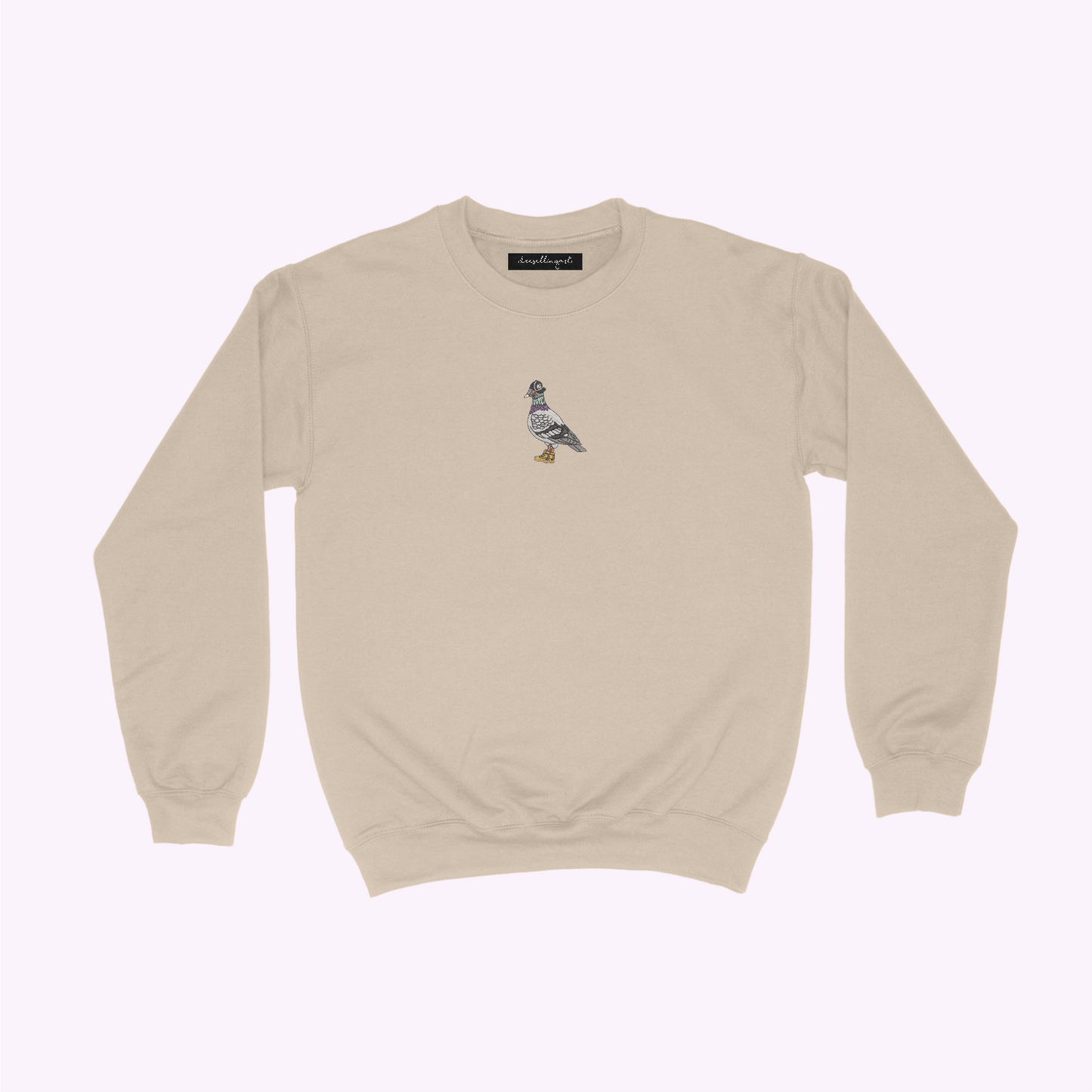 New York Pigeon Embroidered Sweatshirt