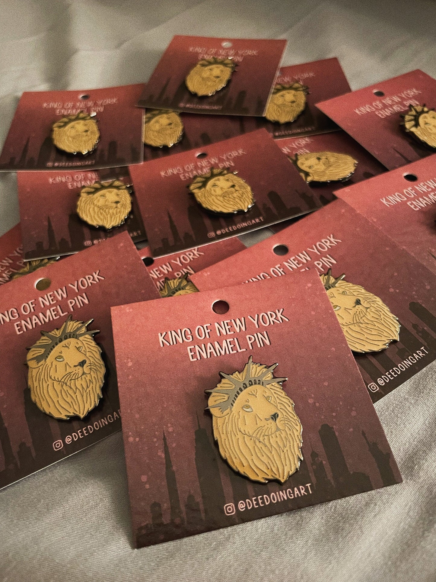 The King of New York Lion Enamel Pin